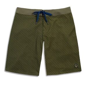 United By Blue| Men’s Stillwater Boardshort in Olive Zigzag pattern Size 32
